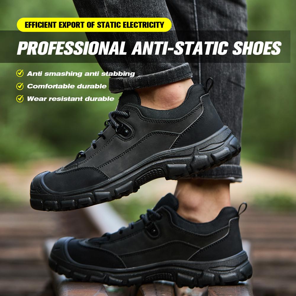 Work Safety Shoes For Men Anti-smash Anti Puncture Safety Boot for Engineers Work Boots Steel Toe Shoes Wear Resistant Work Shoe