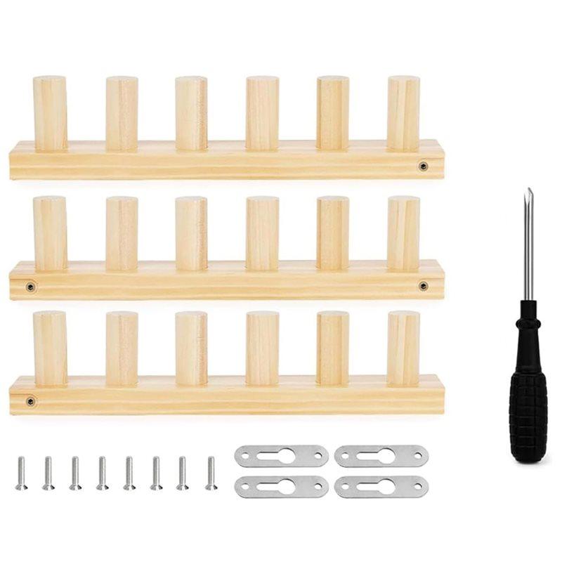 Premium-For Crafting Tool Kit For Knitters- Adjustable Wooden Knitting Tools Chunky Yarn For Oversized Blanket And Scarf Project
