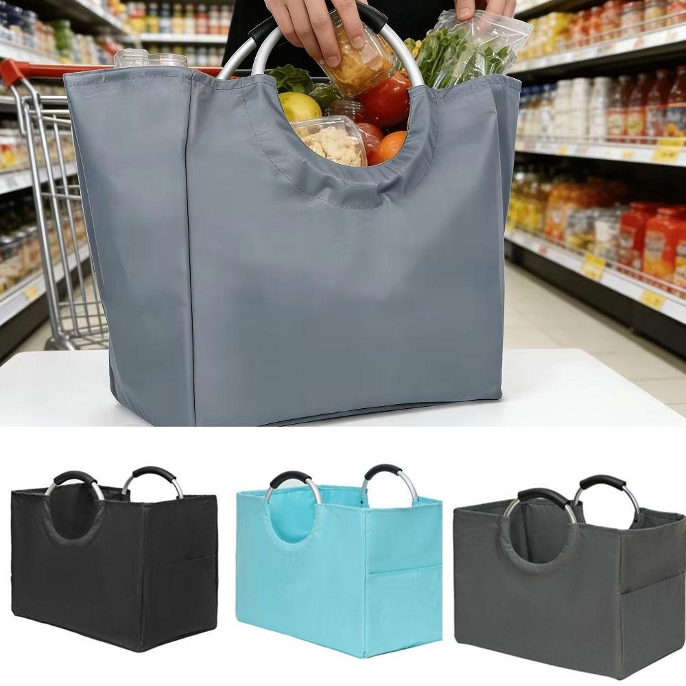 Multi-functional Grocery Shopping Bag with Aluminum Handles Storage Brasket Supermarket