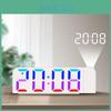 Digital Led Alarm Clock With Rgb Color Projection For Bedroom Decor