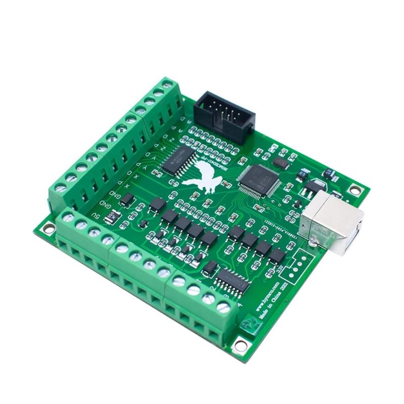 Plug Play Design Industrial USB Breakouts Board for 4 Axes Control 100Khz Pulse Motion Controller High Reliability