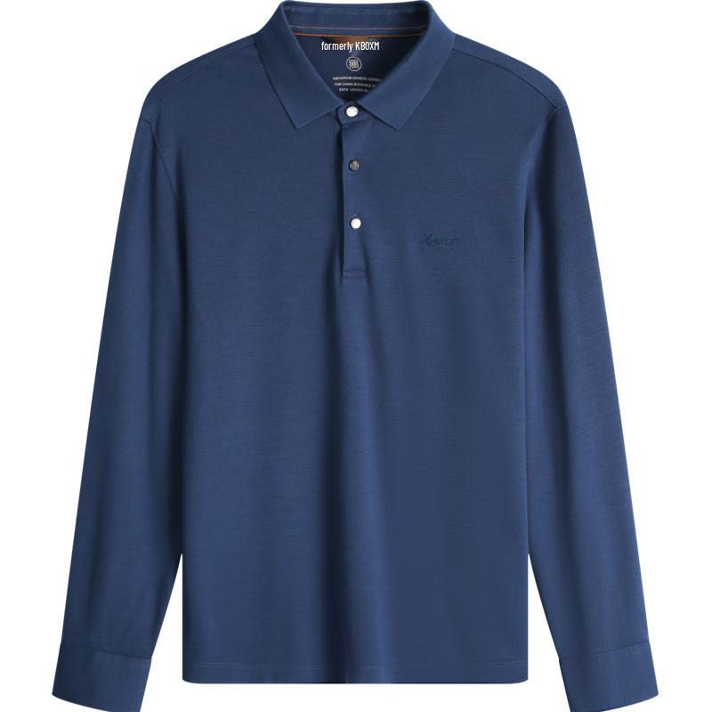 K-Boxing Men s Long Sleeve Business Casual Polo Shirt 170/M