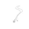 Pandora Lock of Oath Necklace Women's Silver 396583FPC