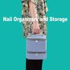 Double-Layer Corduroy 30-Grid Nail Polish Bag, Large Capacity, Fashionable Multi-functional Makeup & Nail Art Handbag, Portable Storage