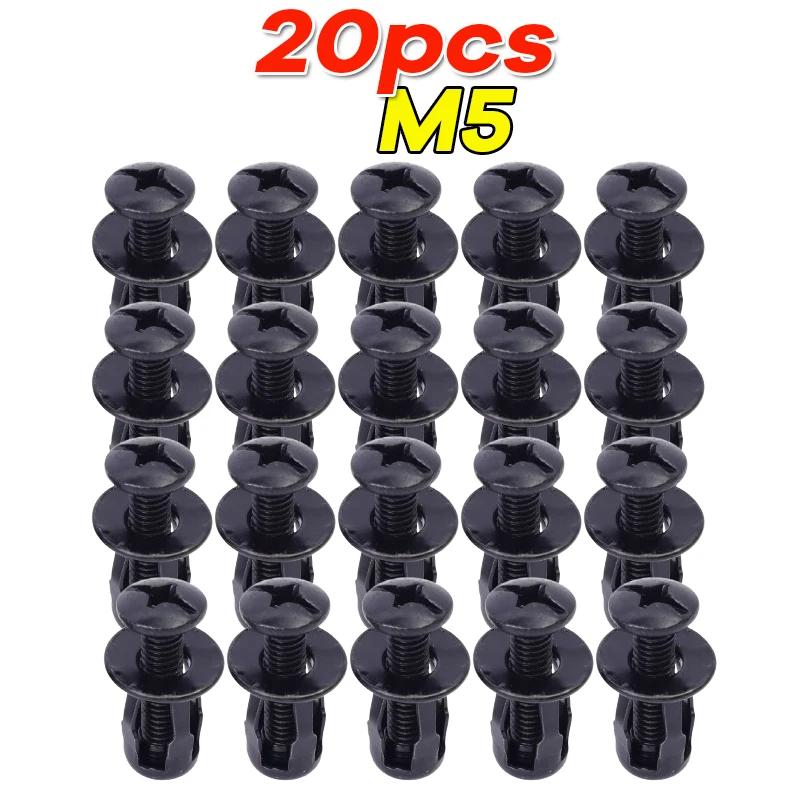 M4/M5/M6 Petal-shaped Rivet Nut Bolts Kits Expansion Metal Rivet Nuts Car License Plate Mounting Clamps and Fasteners