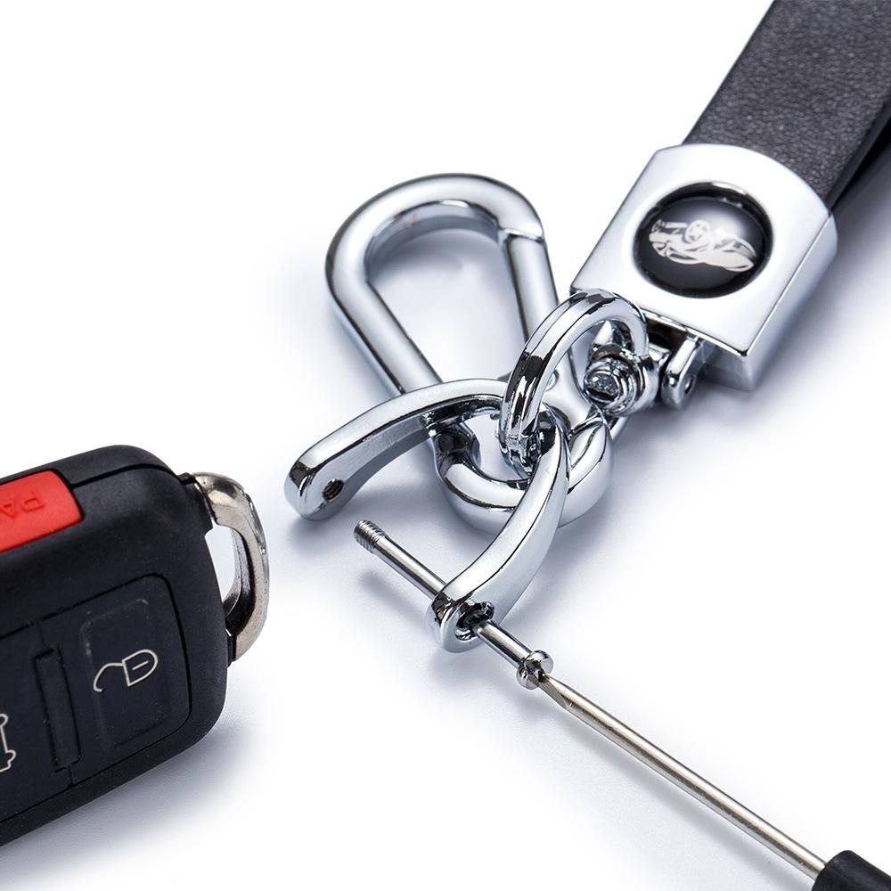 Hot-selling car logo car keychain, lanyard logo is suitable for Volkswagen Toyota Benz keychain