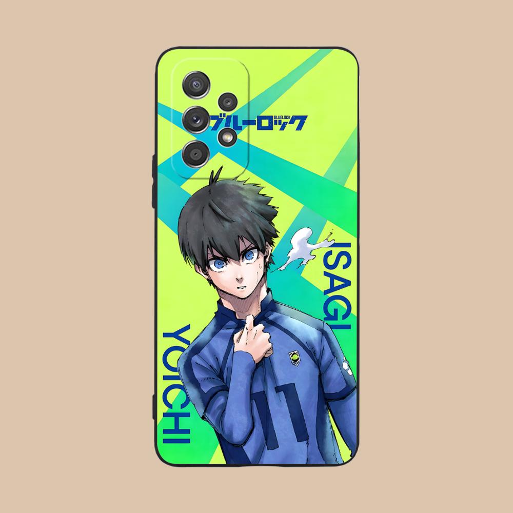 Blue Lock Isagi Yoichi Matte TPU Mobile Phone Case for Samsung Galaxy A56 55 54 53 52 51 36 35 34 23 16 15 5G Colorful Cover Galaxy A51 5G