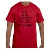 Funny Humor T Shirt No You Cannot Touch My Hair