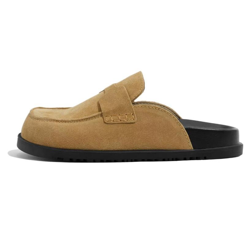 LUXSOLE Kork Wildleder Clogs Hausschuhe für Damen Herren Clogs Schuhe Klassische Kork Rutschfeste Outdoor-Slipper mit Fußgewölbeunterstützung Mules