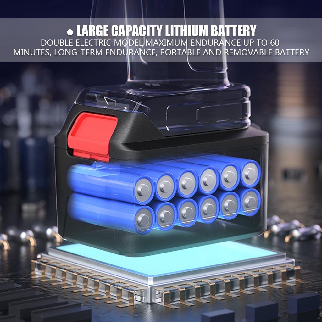 1500W 388VF Cordless Hedge Trimmer Electric Hedge Trimmer Cordless Battery Pruner Trimmer for Grass Garden Tool for Mak