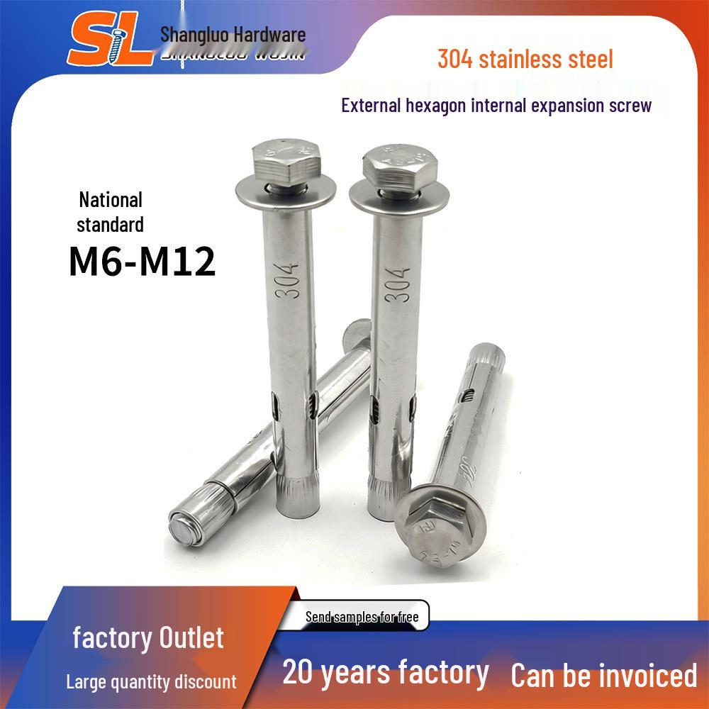 Внешний шестигранный анкерный болт из нержавеющей стали 304 с внутренним механизмом вытягивания. 201 M6*50