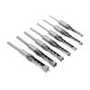 7Pcs Complete Square Mortising Chisel Set Heat Resistant Material Chisel Drill Bits For Efficient Wood Drilling