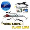 Esche Elettroniche Ricaricabili USB per Pesca Elettronica Esca Elettronica per Pesca in Mare Esca Artificiale Vibrante Amo Triplo Esca per Ghiaccio Invernale Esca Dura per Acqua Salata