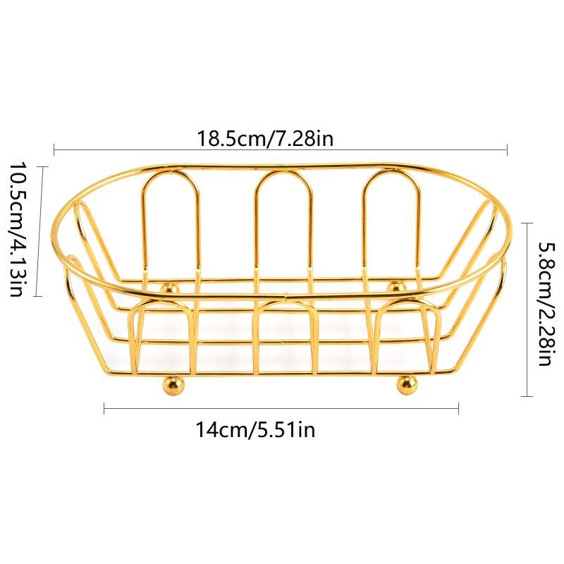 Iron Storage Basket Multi-Purpose Organizer For Accessories,Cosmetics, Vanity, Desk, Photo Props, Shelf Baskets