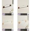 Modern Walnut Wood No Drill Shoe Rack Wall Mount With Water Drainage For Home Entrance