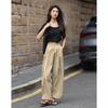 Demana Women's Slimming Casual Layered Ankle Pants
