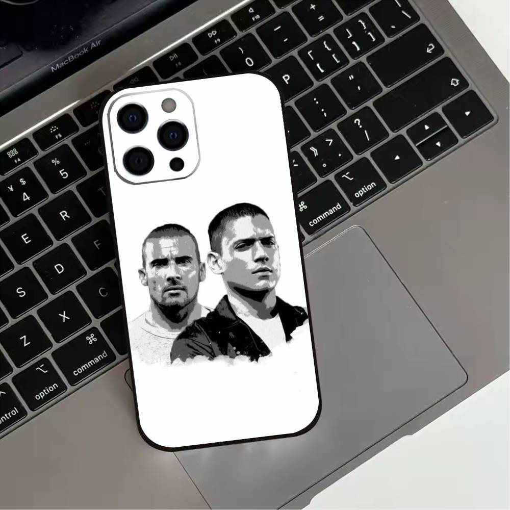 Movie P-Prison B-Break  Phone Case For iPhone 17,16,15,14,13,12,11 Plus,Pro Max,XS,Soft Silicone Black Cover