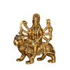 Pure Brass Durga Maa Idol, Sherawali Mata Murti, Home Decor, Puja Rooms, Gold