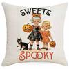Pillowcase Linen Halloween Celebration Funny Pumpkin Head Home Living Room Pillowcase