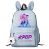 Large Capacity Schoolbag with Shoulder Strap; Student Three-piece Pencil Case Set