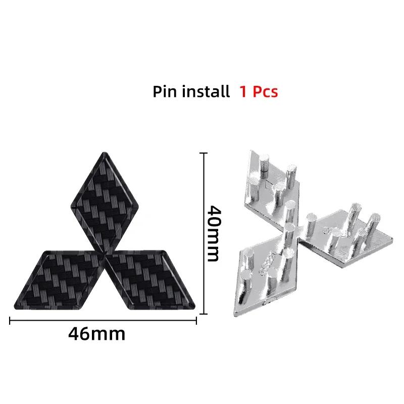 1pcs Car ABS Car Steering Wheel Center Stickers for Mitsubishi Lancer EX Galant ASX Outlander Pajero Eclipse Badge Accessories