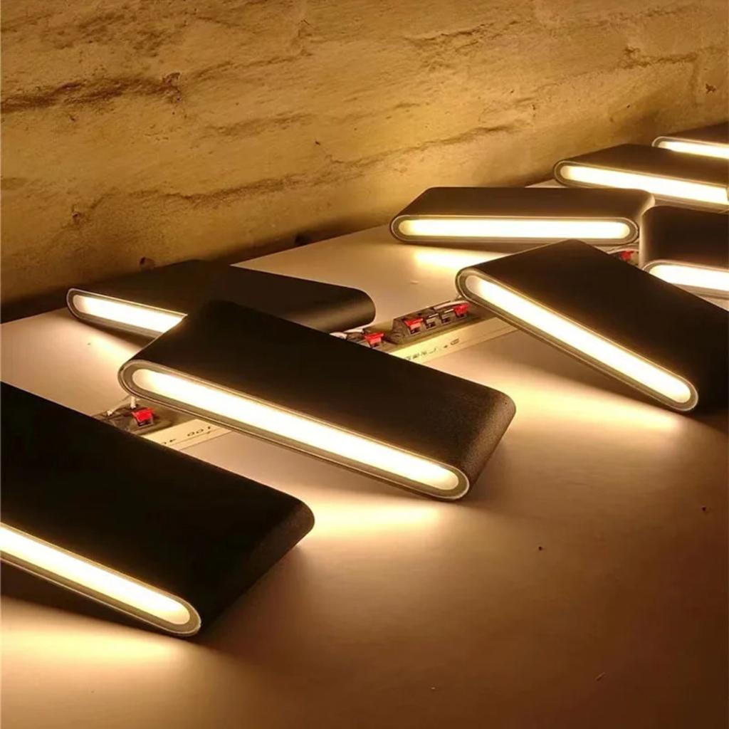 New Enhance your outdoor space with these elegant, stylish, and durable waterproof 12W LED aluminum outdoor wall lamps. These mo