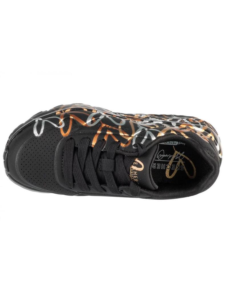 Sneakers Skechers Black Junior Uno Lite - Metallic Love