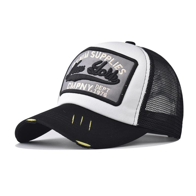 New mesh cap D three-dimensional embroidery boutique NEW YORK embroidered baseball cap outdoor summer breathable mesh cap adjustable