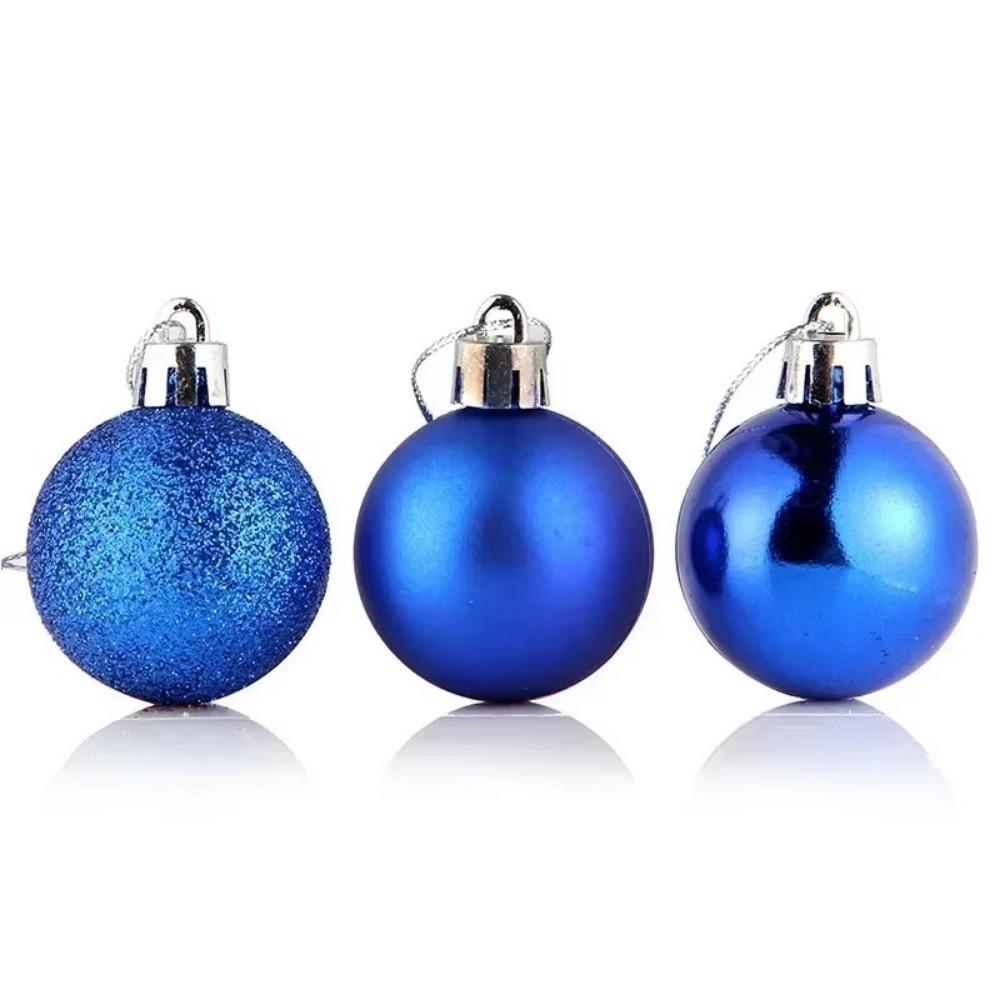 24Pcs Plastic Christmas Balls 3/5CM Xmas Tree Baubles Christmas Tree Ornaments Party Decor