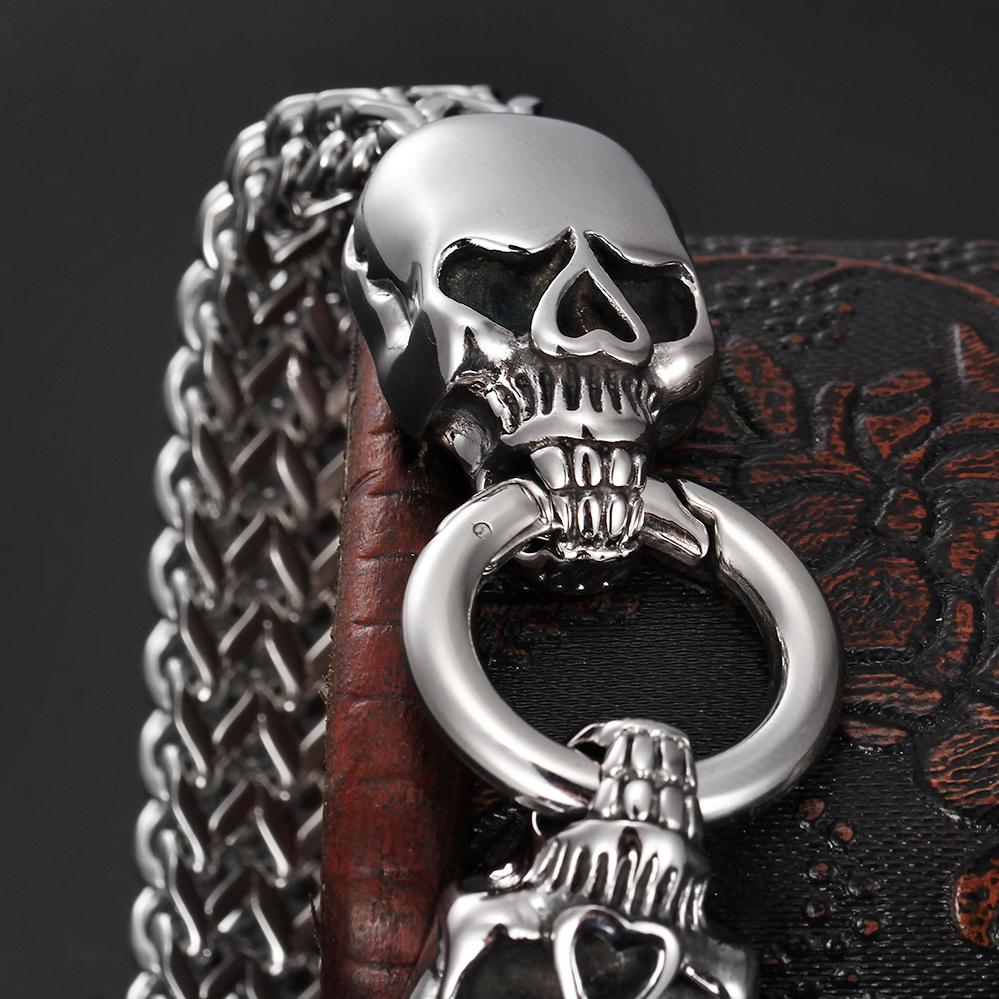 

11 мм кубинский браслет из нержавеющей стали для мужчин, готический волк, голова льва, мужские браслеты, вечерние ювелирные изделия для ночного клуба, мужские аксессуары 22.5cm