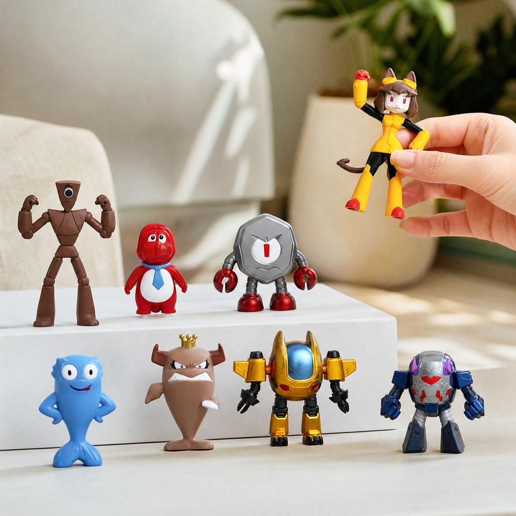Non-Poseable Action Figure Model Toy for Boys and Girls Collectible Desk Display Decor