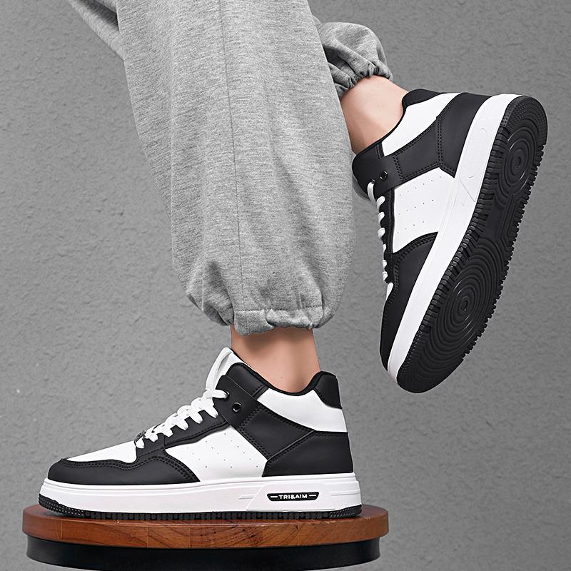 Men's shoes board shoes men's spring 2025 new platform white shoes men's versatile trendy shoes casual sports shoes