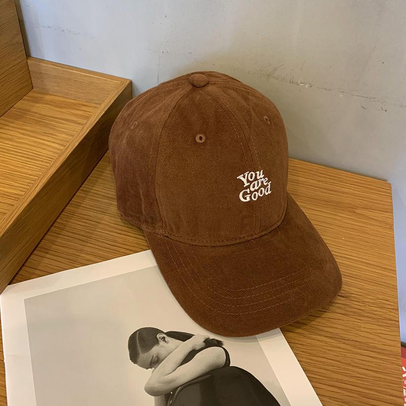 BF Style Original Embroidery Soft Top Cap Women's Spring and Autumn High Street Retro Simple Sunscreen Baseball Cap Men
