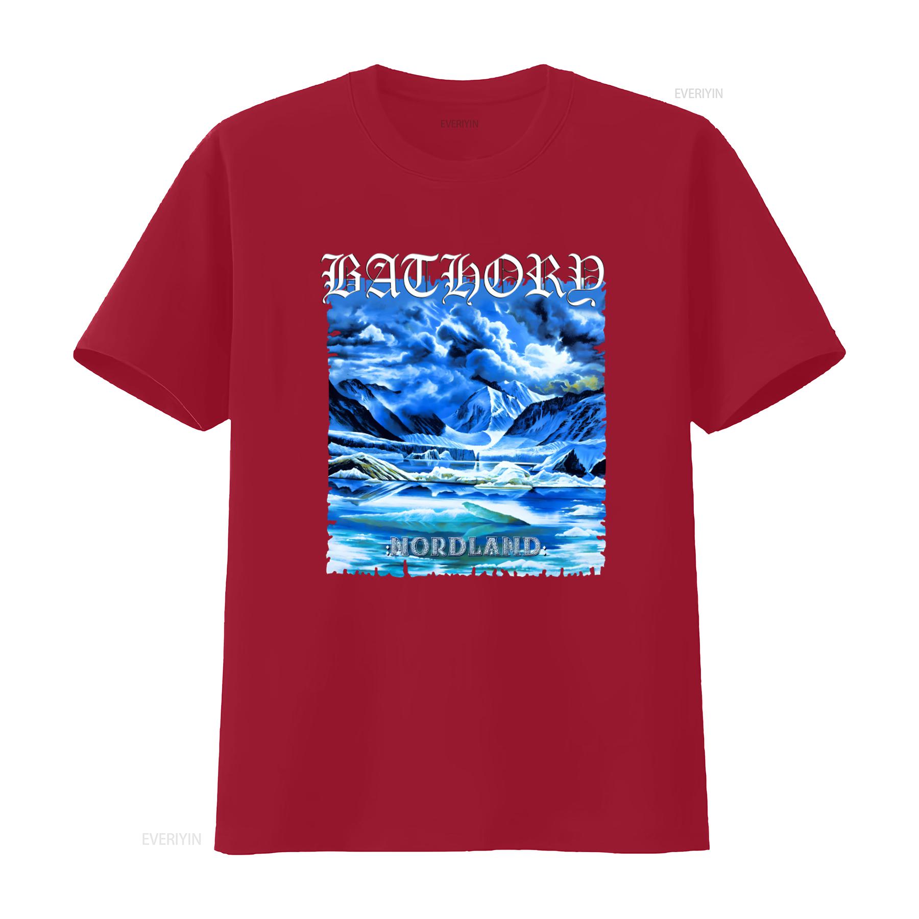 Bathory Cd Cvr Nordland Official T Shirt Xl New Under The Sign Blood Fire Death vintage Washed Stylish fashion Slightly S