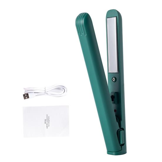 Портативний USB-випрямляч для волосся Швидкий нагрів Електрична плойка Пряме кучеряве волосся Чубчик Міні-паличка для завивки Дорожній жіночий інструмент для укладання волосся