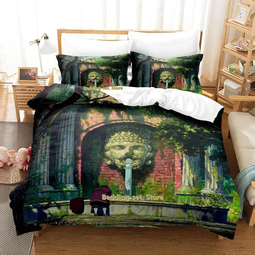 Tales From Earthsea Bedding Set Single Twin Full Queen King Size Bed Set Adult Kid Bedroom Duvetcover Sets Anime Bed Sheet Set