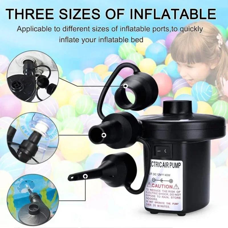 Electric Inflatable Pump Mini Air Cushion Portable Camping Portable Pump Rapid Filling Mattress Swimming Pool Air Filling Blower