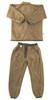 Winter Samue fleece size Birch [Kyoetsu] (Japanese workwear), padded, Tsumugi-style fabric, lining, 16, Men's (L, Brown)