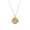 Lucky Evil Eye Zirconia Necklace with Sun, Moon, and Star Diamond Inlaid Pendant - Simple and Chic Clavicle Chain with Color Retention