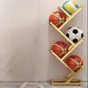 Rack de Armazenamento de Basquete Dourado de 5 Níveis