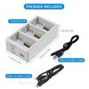 Portable PD Fast Charging Compatible 3-Port Battery Charger for DJI Mini 4 Pro/Mini 3 Pro/Mini 3 Drones, Intelligent Flight Battery Charger