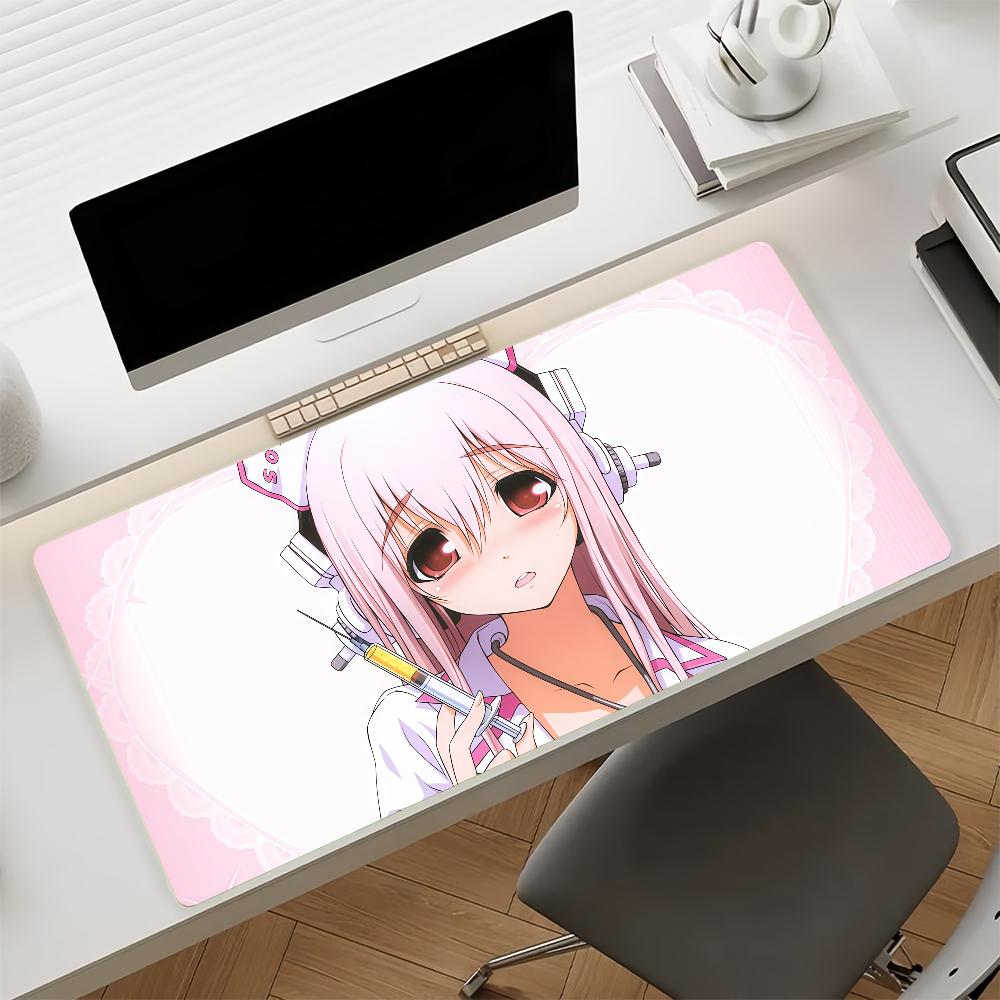 Singer Super S-Sonico-S Mouse Pad Non-slip Rubber Gamer Balance Computer Mat Decoracion Deskmat Laptop Office Large