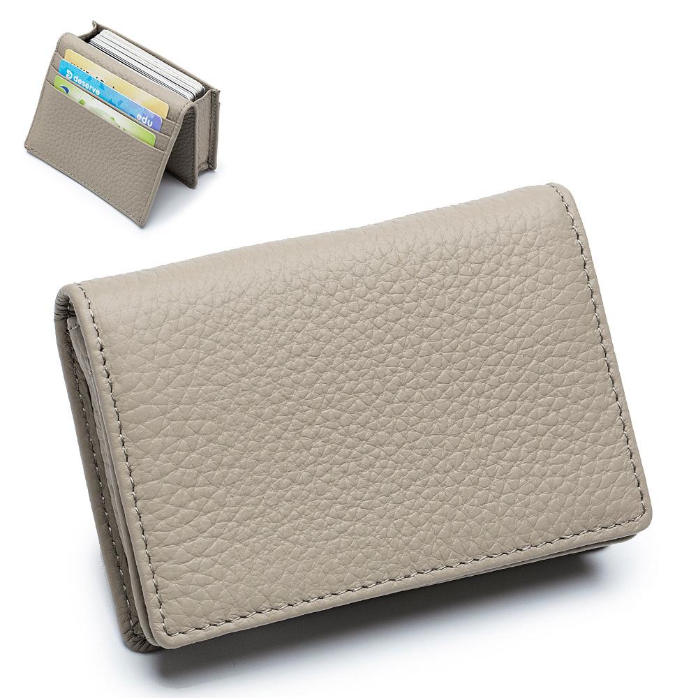 New Multifunctional Business Card Bag Business Casual First Layer Cowhide Card Bag Business Card Holder Creative Storage Change Bag Men
