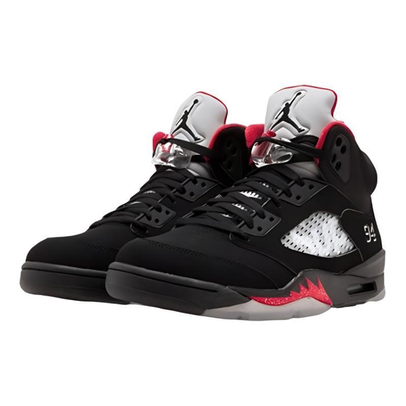 New JORDAN 5 Retro Supreme Black 824371-001