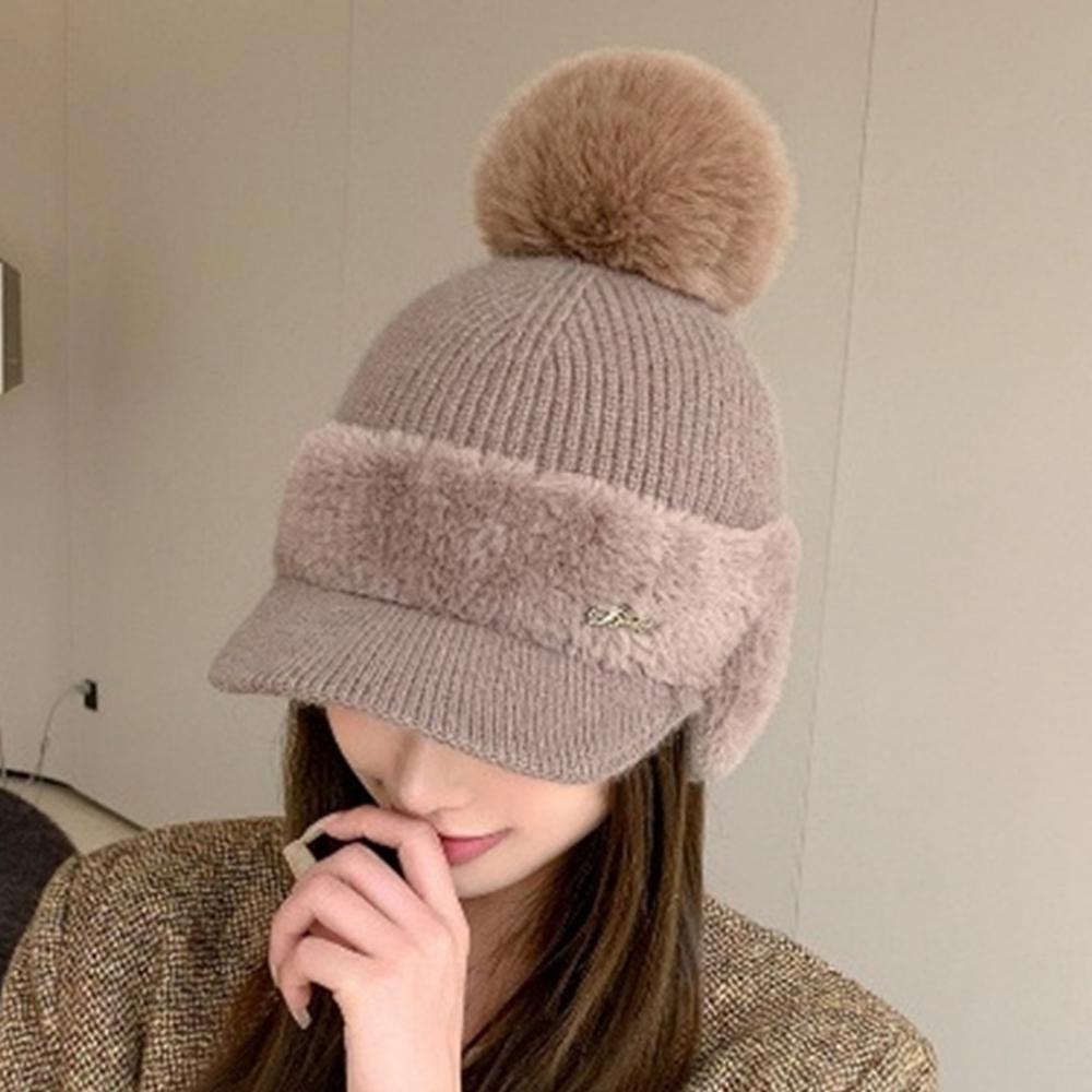 Earflap Knit Fur Cap – 6 Colors