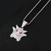 Halloween Devil Elf Diamond-encrusted Necklace Hip-hop and Funny Genggui Monster Hoodie Chain