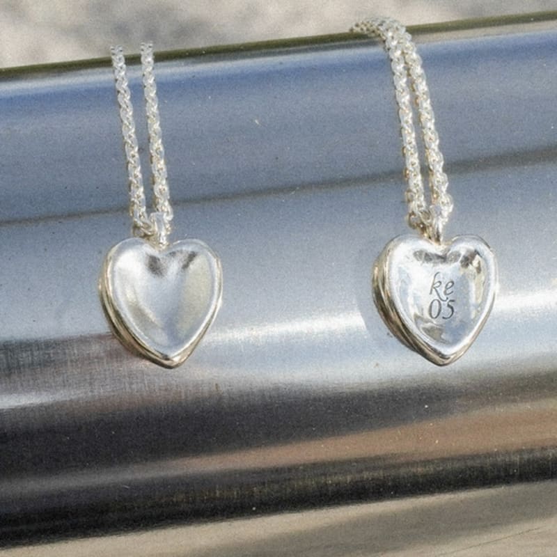 POSTLUDE [SILVER] CONCAVE HEART P N