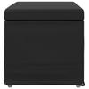 Black Stool 61 x 41 x 40 cm Faux Leather and Engineered Wood
