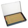 12 Color Water Soluble Pencils Art Watercolor Painting School Supplies in Iron Box
