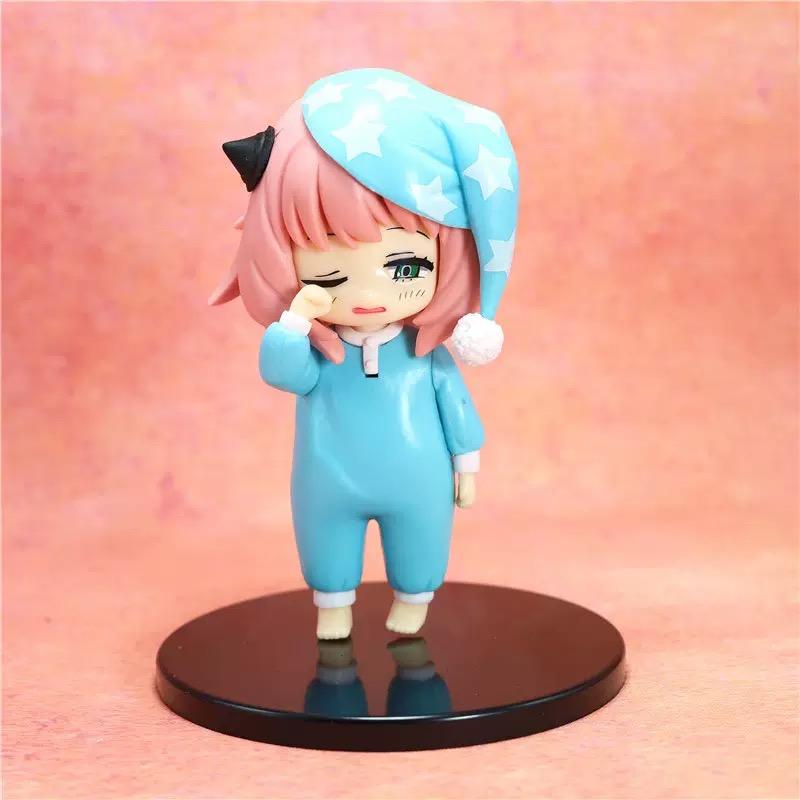 SPYxFAMILY Anime Figure Anya Forger With Sleepcoat Kawaii Model PVC Action Figure Ornaments Statue Dolls Toys Christmas Gifts